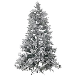 Snowy Christmas Tree 240 cm White BASSIE