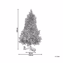 Frosted Christmas Tree 240 cm Green DENALI