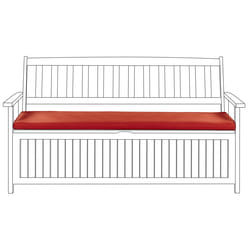 Bench Seat Pad Cushion SOVANA Dark Red