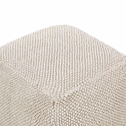 Cotton Pouffe 45 x 45 x 45 Beige JOARA