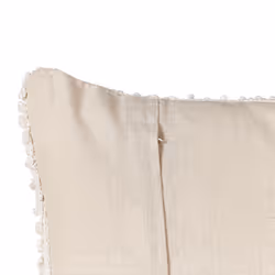 Throw Cushion JOARA Cotton 50 x 50 cm Light Beige Solid