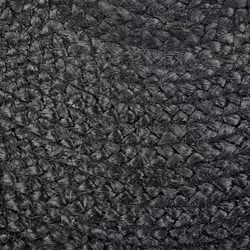 Jute Woven Pouffe Black TIFELT