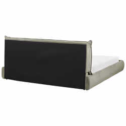 Bed Corduroy VINAY 180 x 200 cm (EU Super King) Olive Green