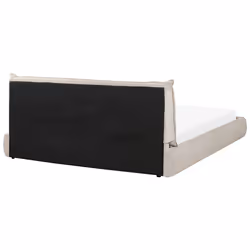 Bed Corduroy VINAY 180 x 200 cm (EU Super King) Taupe