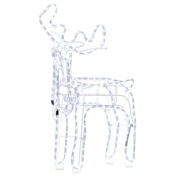 Outdoor LED Decoration Animated Reindeer 94 cm White INNNES
