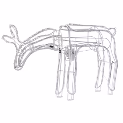 Outdoor LED Decoration Animated Roe Deer 53 cm White KRISTNES