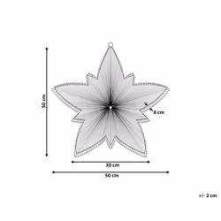 Outdoor LED Hanging Decor Star 50 cm Silver HOFSOS