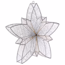 Outdoor LED Hanging Decor Star 50 cm Silver HOFSOS
