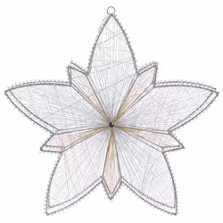 Outdoor LED Hanging Decor Star 50 cm Silver HOFSOS - Additional view 4