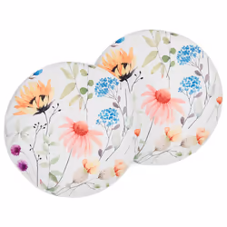 Set of 2 Outdoor Cushions MONESI Floral Pattern 40 x 40 cm Multicolour