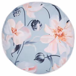 Set of 2 Outdoor Cushions APRICALE Floral Pattern 40 x 40 cm Blue