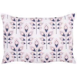 Set of 2 Outdoor Cushions TORRETTA Plant Pattern 40 x 60 cm Off-White