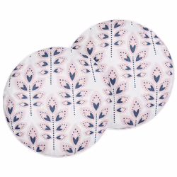Set of 2 Outdoor Cushions TORRETTA Plant Pattern 40 x 40 cm Off-White