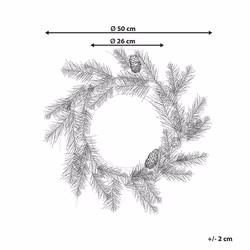 Pre-Lit Christmas Wreath  50 cm Green WHITEHORN