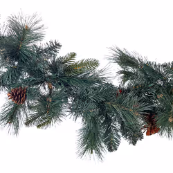 Pre-Lit Christmas Garland 180 cm Green WHITEHORN