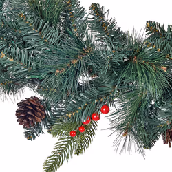 Pre-Lit Christmas Garland 270 cm Green WHITEHORN