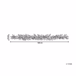 Pre-Lit Christmas Garland 180 cm Green ELBRUS