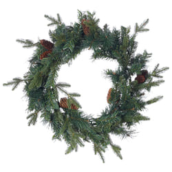 Decorative Christmas Wreath  60 cm Green KAMERUN