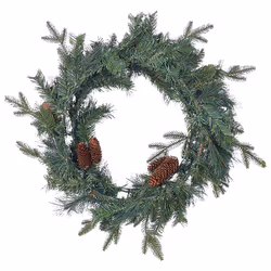 Decorative Christmas Wreath  60 cm Green KAMERUN