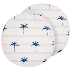 Set of 2 Outdoor Cushions MOLTEDO Striped 40 x 40 cm White
