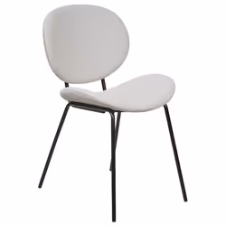 Set of 2 Dining Chairs LUANA Velvet Light Grey