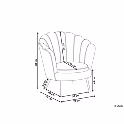 Armchair LOVIKKA Velvet Pink