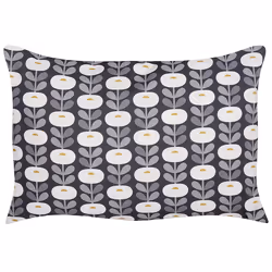 Set of 2 Outdoor Cushions VALSORDA Geometric Pattern 40 x 60 cm Grey