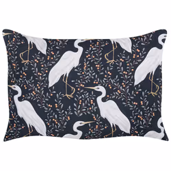 Set of 2 Outdoor Cushions PIANAZZO Animal Pattern 40 x 60 cm Black