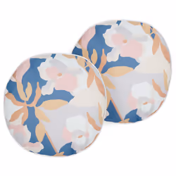 Set of 2 Outdoor Cushions VEREZZI 40 x 40 cm Multicolour Floral Pattern