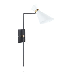 Wall Lamp MELAWI Adjustable Metal White