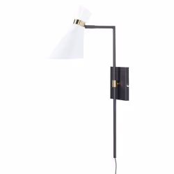 Wall Lamp MELAWI Adjustable Metal White