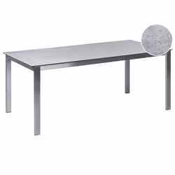 Garden Dining Table COSOLETO 180 cm 90 cm Glass Grey