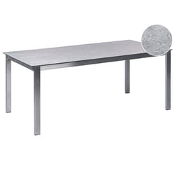 Garden Dining Table COSOLETO 180 cm 90 cm Glass Grey