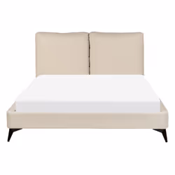 Bed Boucle MELLE 140 x 200 cm (EU Double) Beige - Additional view 4
