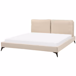 Bed Boucle MELLE 180 x 200 cm (EU Super King) Beige - Additional view 5
