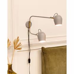Wall Lamp ESTRELLA Adjustable Metal Light Grey