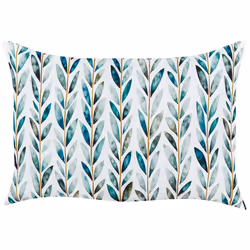 Set of 2 Outdoor Cushions LOANO Plant Pattern 40 x 60 cm Green