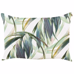 Set of 2 Outdoor Cushions CALDERINA Plant Pattern 40 x 60 cm Green