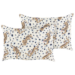 Set of 2 Outdoor Cushions ARENZANO 40 x 60 cm Multicolour Animal Pattern