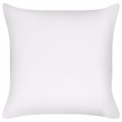 Set of 2 Pillows TRIGLAV Low Polyester 80 x 80 cm White