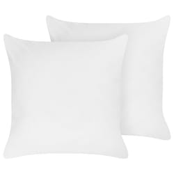 Set of 2 Pillows TRIGLAV High Polyester 80 x 80 cm White