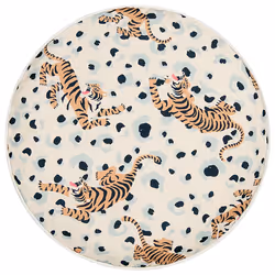 Set of 2 Outdoor Cushions ARENZANO 40 x 40 cm Beige Animal Pattern