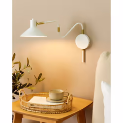 Wall Lamp BALIEM Adjustable Metal White