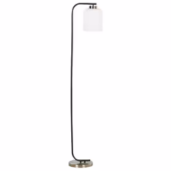 Floor Lamp CAUDELO Metal Black/ White