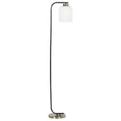 Floor Lamp CAUDELO Metal Black/ White