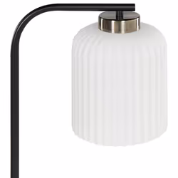 Floor Lamp CAUDELO Metal Black/ White