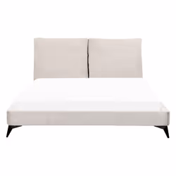 Bed Corduroy MELLE 160 x 200 cm (EU King Size) Light Beige - Additional view 4