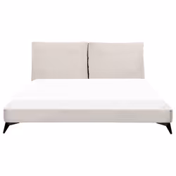 Bed Corduroy MELLE 180 x 200 cm (EU Super King) Light Beige - Additional view 4