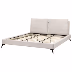 Bed Corduroy MELLE 180 x 200 cm (EU Super King) Light Beige - Additional view 5