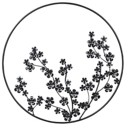 Wall Decor Flower STRONTIUM Metal 70 cm Black